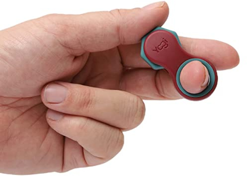 Yogi Giocattolo Fidget, Spinner Fidget per Adulti, Sollievo dall'ansia, Perfetto per ADHD, ADD e Autismo, Giochi Fidget Silenziosi per Adulti e Bambini, Cinque Dimensioni di Anelli - Lava