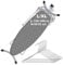 Generic Exklusiver 6-Lagen Bügelbrettbezug inkl. Carl-Kordelwickler - perfekte Gleitunterlage zum Bügeln - extra dick + 10 Kleiderbügel B: 39-52 cm | L: 120-140 cm, Grau