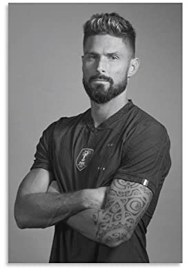 JIANJIE Olivier Giroud Affiche commémorative inspirante de l'équipe nationale de football de France (4)