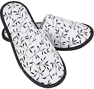Vaguelly 5 Paires Pantoufles De Maison Pour Les Invités Pantoufles D'hôtel Pour Intérieur Jetables Avec Bout Fermé Pantoufles De Spa Antidérapant Pantoufles De Maison Pour Les Articles De Voyage