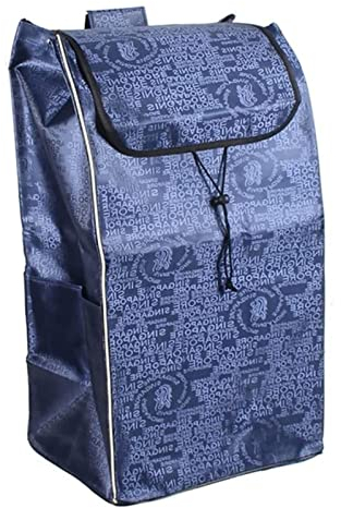 THEGA Einkaufswagen Ersatzbeutel,Einkaufstasche Shopping Trolley Ersatztasche,72L Trolley Oxford Tuch Ersatztasche wasserdichte Tasche, Oxford-Gewebe Tasche L37.5 X W28.5 X H67cm
