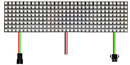 WS2812B 8x32 16x16 LED Matrix Panel Licht Digital Flexibel individuell adressierbar LED Smart RGB Modul 5V Pixel Screen (8X32 256 pixels)