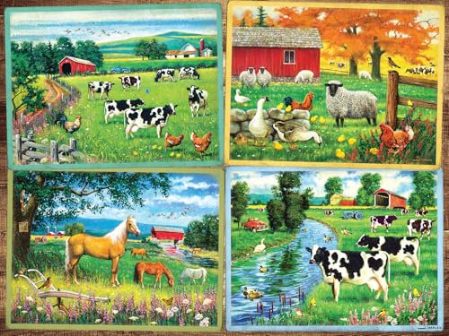 Cobble Hill 275 Teile Easy Handling Puzzle - Country Friends - Musterposter inklusive