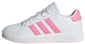 adidas Grand Court Lifestyle Tennis Lace-Up Shoes Chaussures, Cloud White/Bliss Pink/Clear Pink, 38 EU