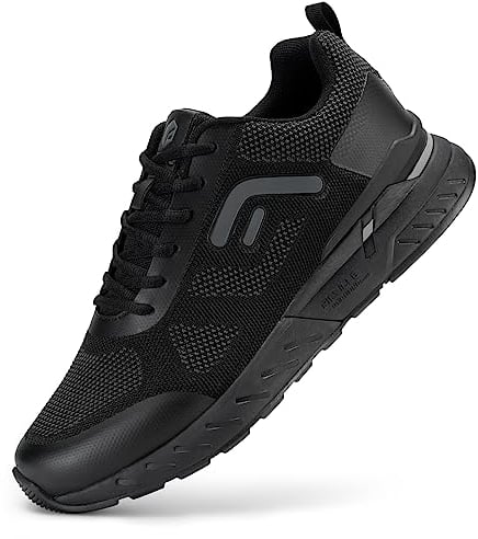 FitVille Scarpe da Camminata Uomo Pianta Larga Sneakers Ginnastica Casual Sportive Scarpe da Corsa Running Larghe Jogging Nero 46 EU X-Larga