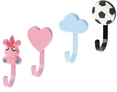 Gedotec Garderoben-Haken | KID | Ball 3,5 x 4,5 x 2,5 cm | 1 Stück | Kleiderhaken Fußball schwarz & weiß | Wand-Haken Garderobe Kinder | Kinderzimmer-Haken inkl. Befestigungsmaterial | Mantelhaken