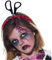 PARTY DISCOUNT NEU Haarreif Schere im Kopf, blutiges Halloween-Accessoire, ca. 22cm