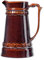 KADAX Chope à bière en céramique, avec poignée pratique, carafe lavable au lave-vaisselle, style maison de campagne, verseuse pour vin chaud, bière, crème, lait aigre, vin et liquide (6 l)
