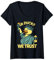 Statue of Liberty Rubber Duck New York Duckling V-Neck T-Shirt