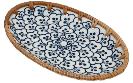 MAGICLULU 1 Pc Stoviglie in ceramica piatto della colazione cibo girare piatto di porcellana giapponese piatto di porcellana retrò merenda ciotola di porcellana piatto di sushi vassoio gres