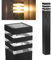 Lumiled Wegeleuchte Außen Pollerleuchte Außenstehleuchte Stehlampe Außenleuchte mit Bewegungssensor PIR Gartenleuchte Wegelampe 80cm IP44 schwarz spritzwasserdicht Aluminium E27 Fassung max 13W