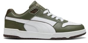 PUMA Unisex RBD Game Low Sneaker, Loden Green White-Chocolate, 37 EU