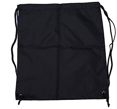 Mwrode 5 Farben Kordelzug-Rucksäcke Bulk String Bag Cinch-Aufbewahrungsrucksack Für Sport, Fitnessstudio, Reisen, Schwimmen, Strand(Schwarz)