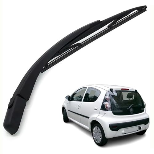 Nsnqb Auto Heck Scheibenwischer für Citroen C1 2005-2014, Heckscheibenwischer Wischerblatt und Wischerarm Hinten, Scheibenwischer Wischblattersatz Set