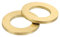 QUARKZMAN M16 Unterlegscheibe, 10 Stück Messing Ring Unterlegscheiben 30mm OD 2,5mm dick Metall Dichtungsring für Schrauben Bolzen Muttern