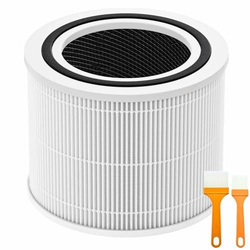 Core 300 Replacement Filter for LEVOIT Core 300 and Core 300S Purifier, 3-in-1 H13 True HEPA Replacement Activated Carbon Filter,Compared to Part # Core 300-RF (White)