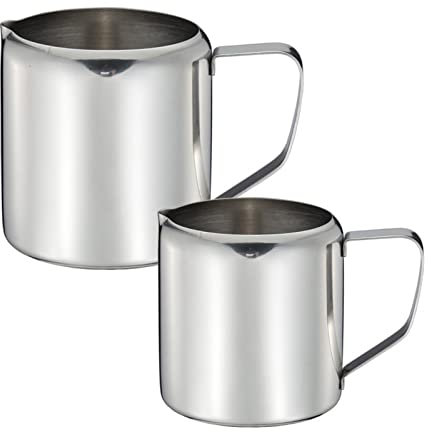 TYUIOKJU Cafetera con forma de lata de leche, taza burbujeante, taza de café, recipiente de café