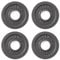 Phoenix Fitness Cast Iron Olympic Weight Plates - 2-Inch Free Weight Plate for Barbell Dumbbell Bars, Weightlifting & Strength Training at Home Gym - Set of 4, 1.25kg