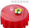 Table ronde en verre trempé de 35 cm et 100 cm - Bords lisses et imperméable - Résistante à la chaleur - Facile à nettoyer et durable - 550 mm