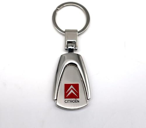 Gisltv Voiture Porte clés, pour Citroën 2 CV Acadiane AMI AMI Electric AX Axel Berlingo Anti Perte avec À la Mode et Belle Durable clés Boucle Accessoires Intérieur Voiture,A-L