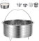 GIDWRIY Cesta Vaporera Acero Inoxidable 17.5 cm,Cesta para Cocinar Al Vapor en Olla,Cestillo Olla Presion con Mango,Vaporizador de Verduras,Steamer Basket For Cooking para Limpiar y Escurrir