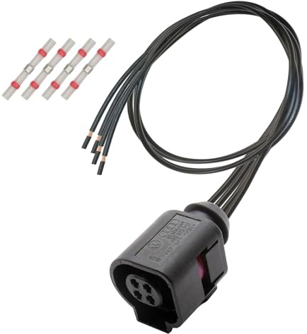 Reparatursatz Kabelsatz 4-polig Stecker 4-polig 4B0973712 kompatibel mit VW, Skoda Seat Audi, Buchse Female