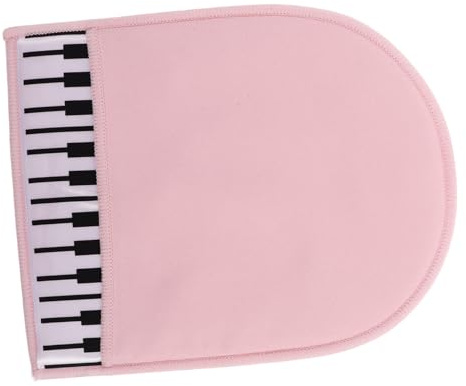 Instrumentenreinigungshandschuh aus Doppelseitigem Plüsch für Klavier | Rosa, Wiederverwendbar und Tragbar, für Musiker, Sanfte Pflege für Musikinstrumente