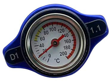 Tappo universale per radiatore ad alta pressione per auto, con indicatore di temperatura, 1,1 bar