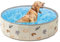 Evember 80x80x30cm Piscina Pieghevoleper Per Cani, Piscinetta Per Cani Bambini, Vasca Da Bagno Portatile Per Cani, Per Giardino Esterno, PVC, Antiscivolo, Resistente All'usura