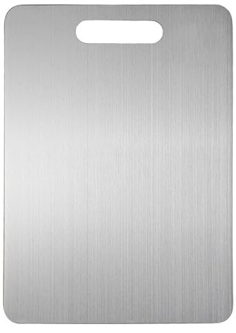 Miro France MIROTECH -Planche À DÉCouper En Titane, Microtech - Planche À DÉCouper En Titane, Planches A Decouper En Titanes,100% Titanes Pur, Inrayable, Inoxydable Et ImpermÉAble (M)