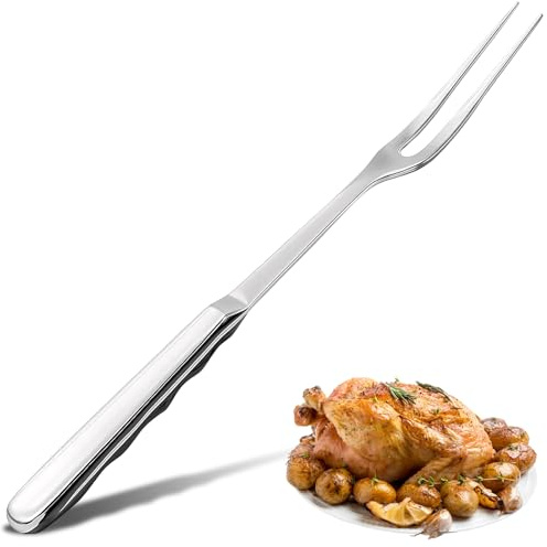 Carving Fork, Meat Fork, Carving Utensil with Comfortable Handle for Kitchen Use, Roast Slicing and Meat Serving