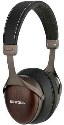 SIVGA SV021 PRO Zebraholz HiFi Kopfhörer geschlossen kabelgebunden | 50-mm-Dynamiktreiber und abnehmbares Doppelkabel 3,5 mm mit Zebraholz