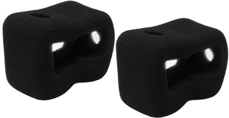 MOPFOL 2Pcs Wind Muff Sponge Easy Install Protective Housing Frame Case Reusable Windproof Sponge Cover for Gopro Hero 12/11/10/9 Cycling