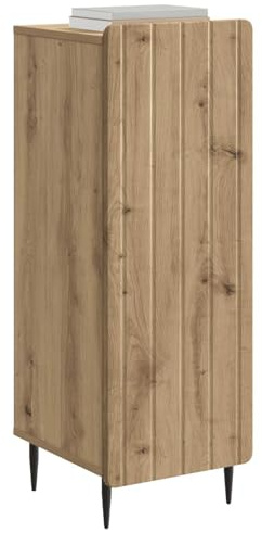 vidaXL Sideboard Artisan-Eiche 34,5 x 33 x 92 cm Holzwerkstoff, Moderner WohnZimmerschrank, praktische Stauraum-Lösung, rechteckiges Design, minimalistisches Holz