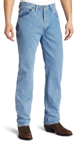 Wrangler Men's Big & Tall Rugged Wear Classic Fit Jean, Rough Wash, 48W x 34L