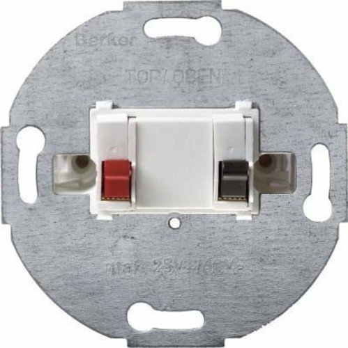 Hager – Prise simple Enceinte stéréo Blanc polaire