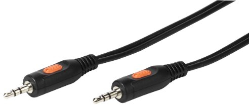 Vivanco Stereo Klinkenkabel (AUX Kabel, Audio Kabel 3,5 mm Stecker auf 3,5 mm Stecker robust, stark, widerstandsfähig, haltbar 1,5m)