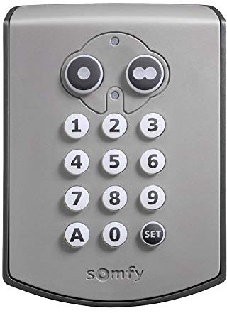 Somfy 2400625 Funk-Codetaster IP54 433MHz, Grau