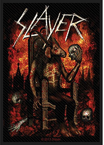 SLAYER - Devil on throne Patch Aufnäher 7x10cm