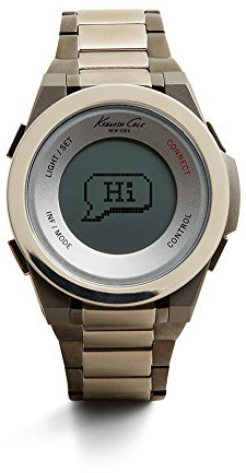 Kenneth Cole New York Unisex 10023868 KC Connect- Technology Digital Display Japanese Quartz Black Watch