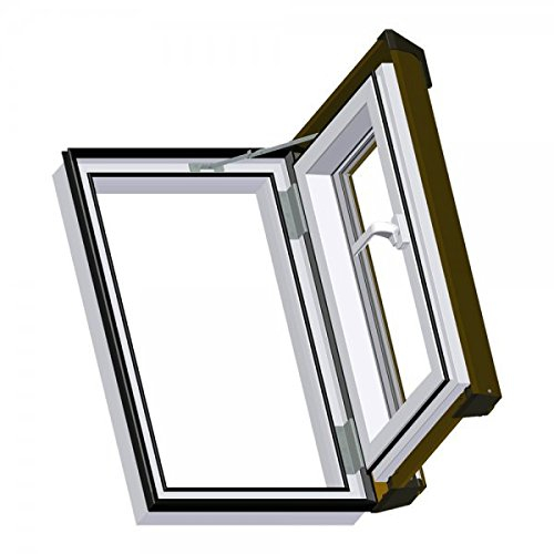 Dachfenster Dachluke Ausstiegsfenster Skylight Kunststoff incl. Eindeckrahmen 55x78cm