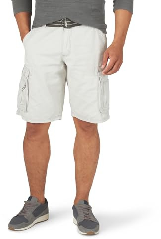 Lee Men's Dungarees New Belted Wyoming cargo shorts, Cadet Gray, 32 UK