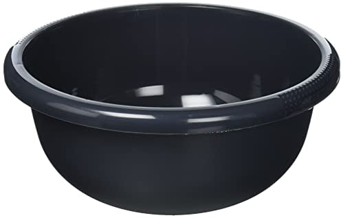 CURVER 228035 - Barreño Redondo, 6,3 l, plástico (32 x 32 x 14 cm), Color Gris