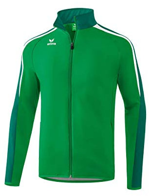 ERIMA Jungen Präsentationsjacke Präsentationsjacke, smaragd/evergreen/weiß, S, 1011823