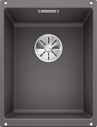 BLANCO SUBLINE 320-U 523 407 Fregadero Cocina, Gris Roca