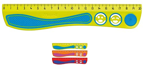 Lineal Kidy Grip 20cm auf Blister, sortiert