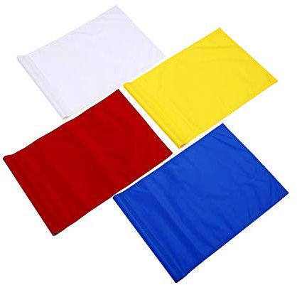 Golfflagge, Nylon, für Training, Putting, grün, für drinnen und draußen, Garten, tragbar, Golf-Zielflaggen, 50 x 34 cm (4 Set)