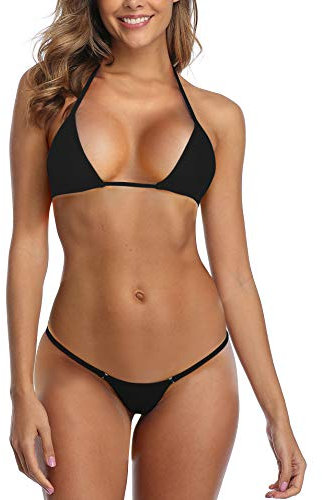 SHERRYLO Maillot De Bain Femme Mini Micro Bikini Swimwear Women Triangle Top String Thong Bottom