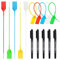Glarks 105Pcs Red Yellow Blue Green White Security Zip Ties Self-Locking Ties Plastic Tamper Seal Tags Pull Tite for Fire Extinguisher