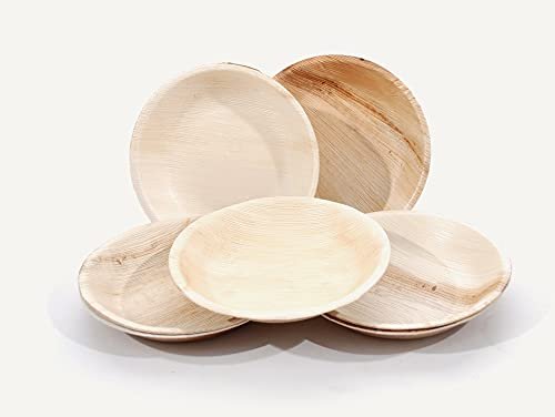 Sdg Assiette Creuse en Feuille de Palmier 18 cm Lot de 100